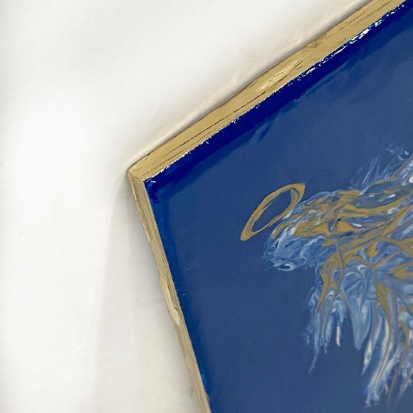 Original Hand Painted Acrylic on Tile - Picture 4 of 6